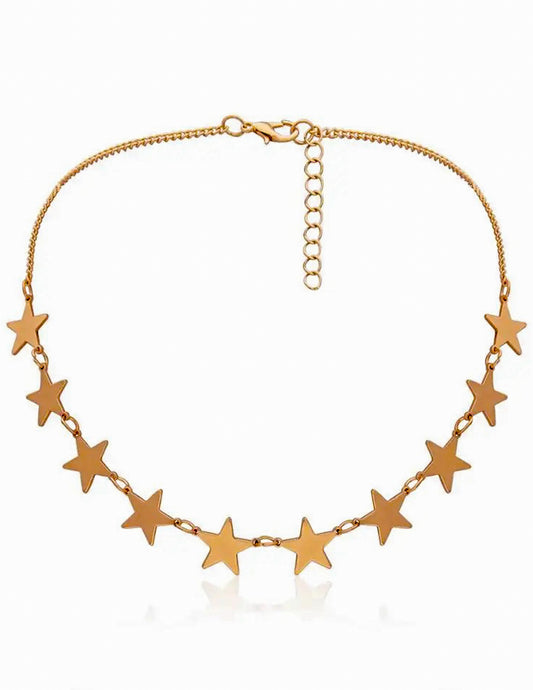 Choker gold mit Sternen