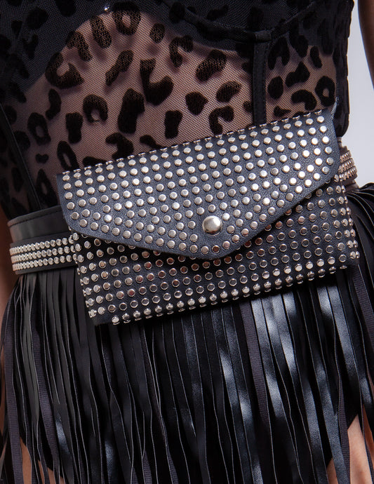 Bauchtasche schwarz mit Gürtel
