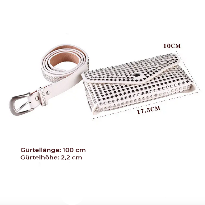 Bauchtasche weiß mit Gürtel