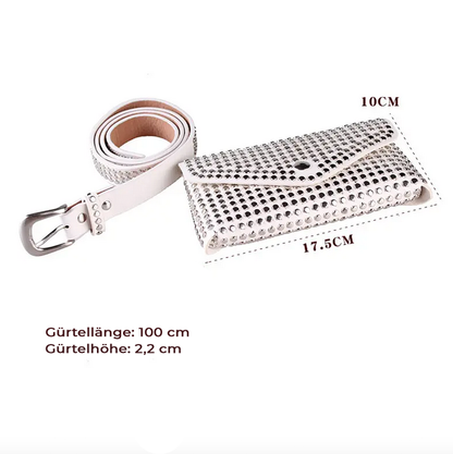 Bauchtasche weiß mit Gürtel