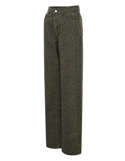 Jeans mit Leopardenprint
