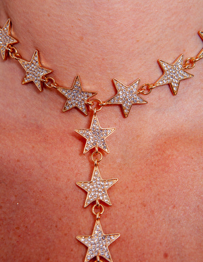 Halskette gold mit Sternen