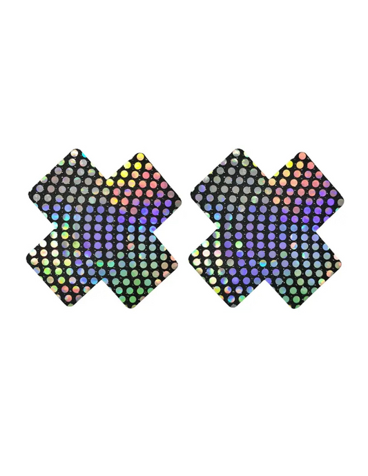 Nippel Cover Kreuz bunt
