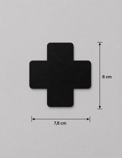 Nippel Cover Kreuz schwarz oder lila