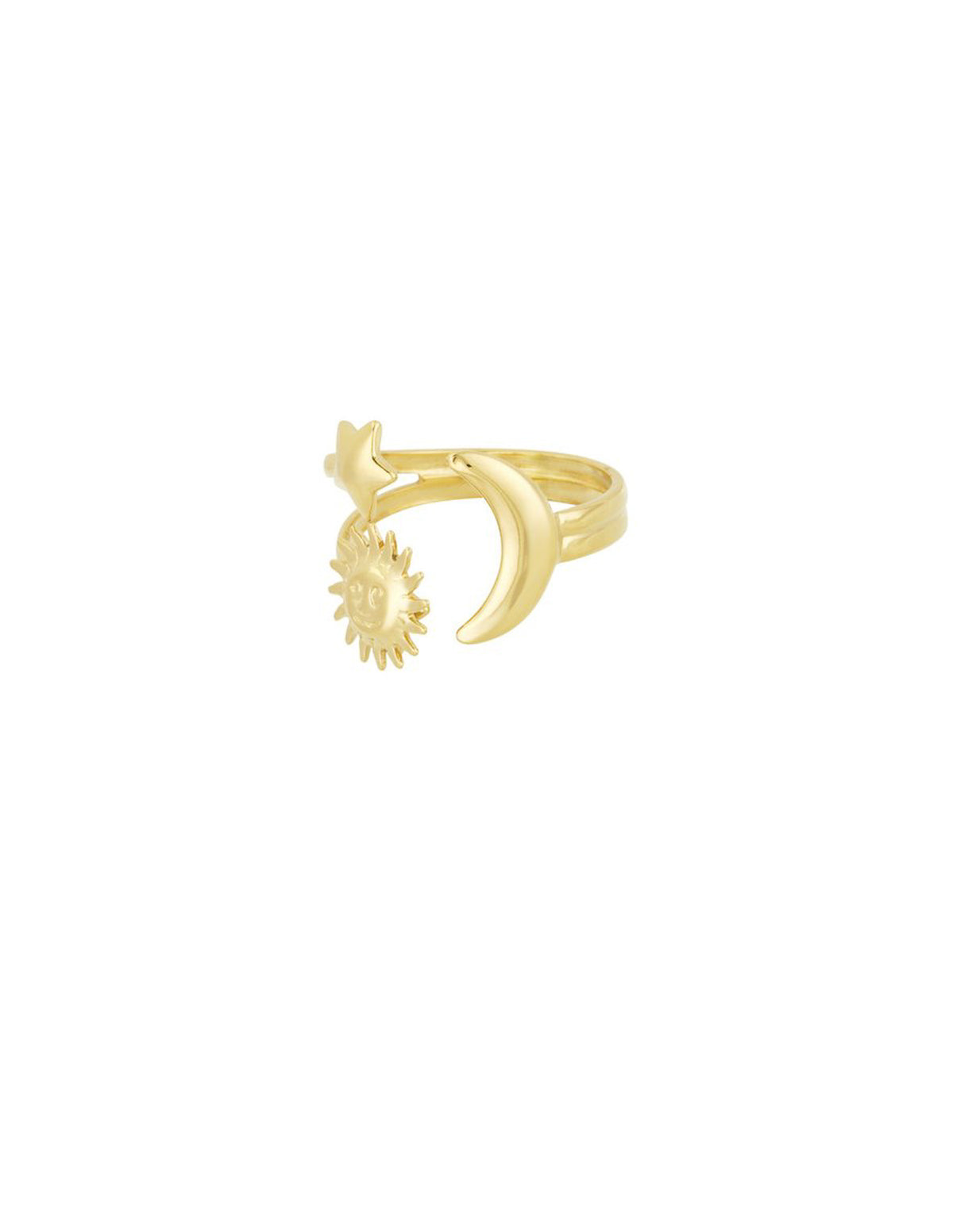 Festival Ring „Sun, Moon & Magic“ – Goldfarben