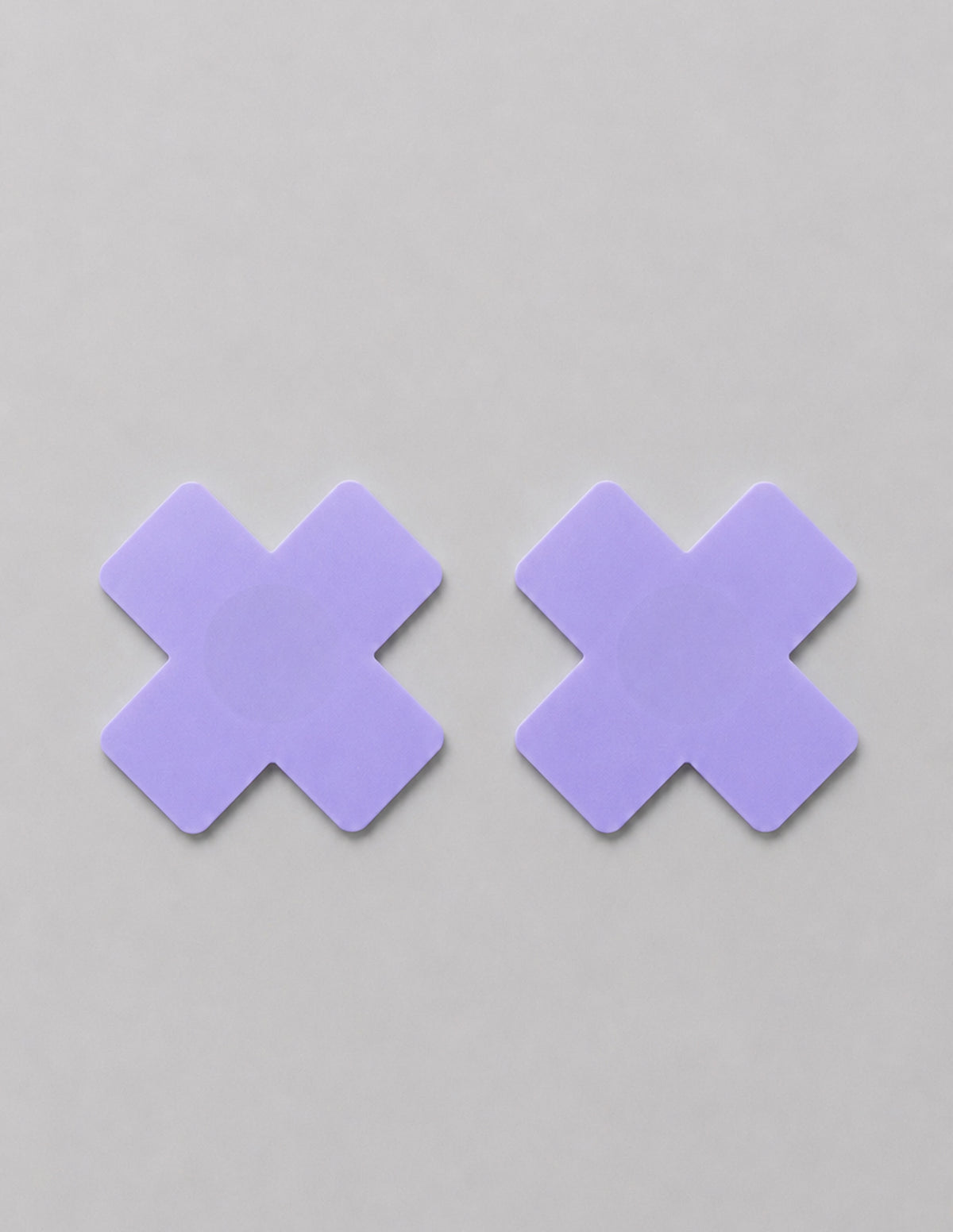 Nippel Cover Kreuz schwarz oder lila
