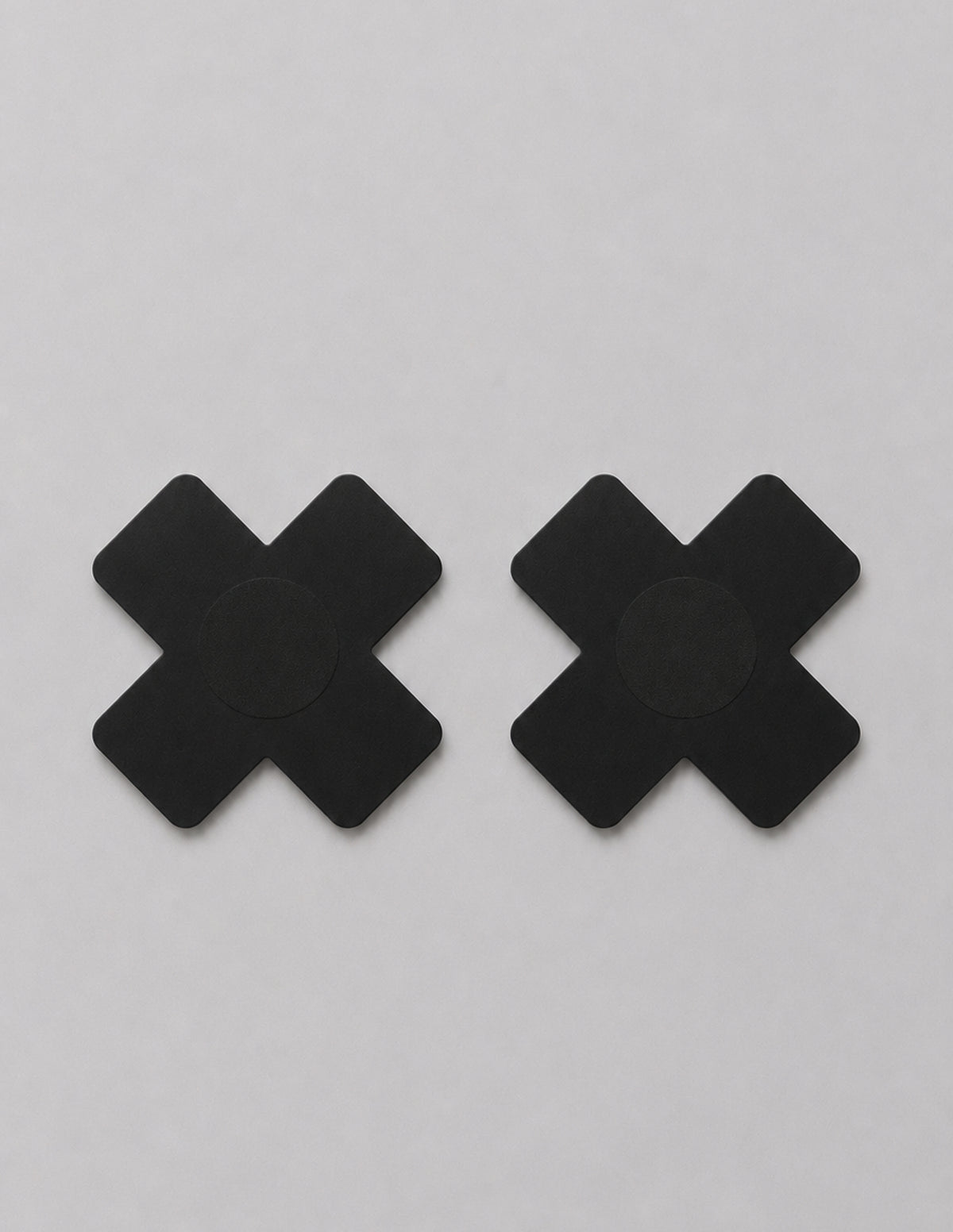Nippel Cover Kreuz schwarz oder lila